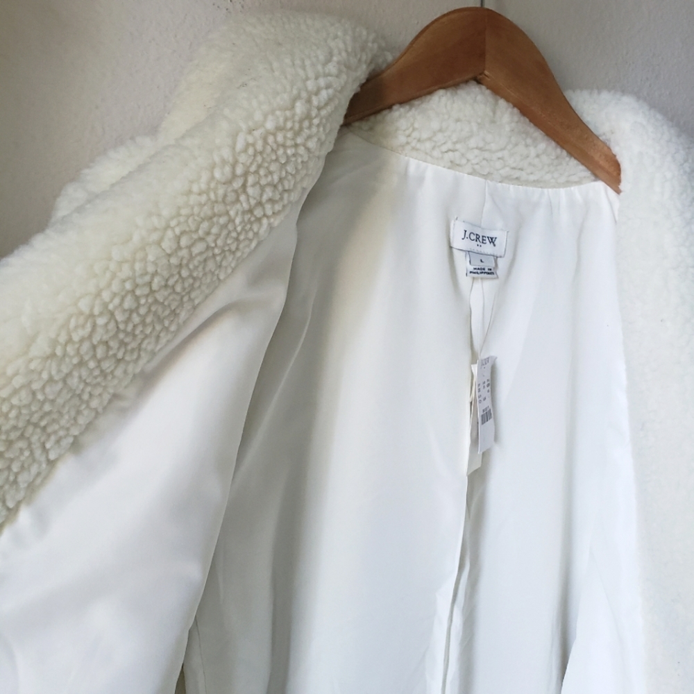 SOLD J. Crew | Faux Fur Teddy Coat - Picture 11 of 14
